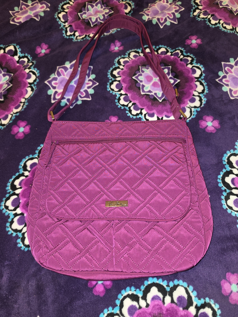 Vera Bradley Mailbag In Plum